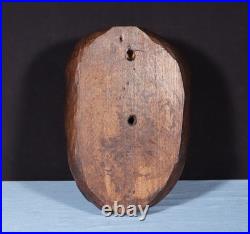 11 Tall Large Vintage Decorative Highly Carved Face/Head in Solid Oak Wood