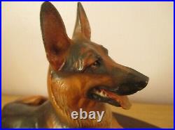 11 Vintage Helmut Diller Signed German Shepherd Alsatian Dog Anri Wood Carving