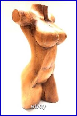 12 Vintage Sculpture Wood Carving Female Nude Torso Abstract Modern Masterpiece