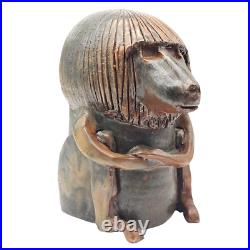 13 MCM Brutalist Glazed Clay Expressionist Sculpture Baboon Figure Monkey 13 MCM Brutalist Glazed Clay Expressionist Sculpture Baboon Figure Monkey