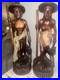 1945 Igorot Tribal Warrior Statues Philippines Vintage Original