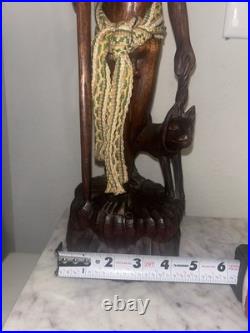 1945 Igorot Tribal Warrior Statues Philippines Vintage Original