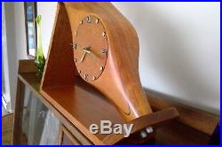 1947 Vintage WOOD PROPELLER by SENSENICH Clock Sculpture for your Man Cave