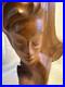 1970's Vintage Mid-Century Wood Carving Hawaii Islander Woman Face Hand Carved