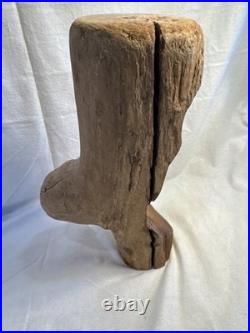 1970's Vintage Mid-Century Wood Carving Hawaii Islander Woman Face Hand Carved