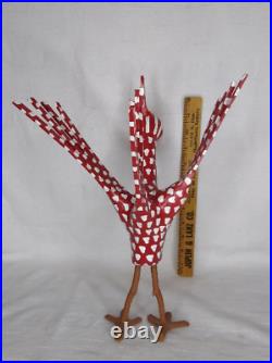 1991 Calvin Cooper Kentucky Signed vintage wood carving sculpture 14 tall