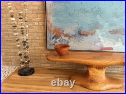 1999 Tom Dunne Vermont Studio Turned Wood Sculpture Vessel Bowl Vtg Art