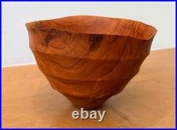 1999 Tom Dunne Vermont Studio Turned Wood Sculpture Vessel Bowl Vtg Art