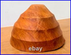 1999 Tom Dunne Vermont Studio Turned Wood Sculpture Vessel Bowl Vtg Art