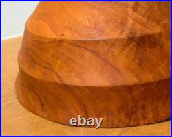 1999 Tom Dunne Vermont Studio Turned Wood Sculpture Vessel Bowl Vtg Art