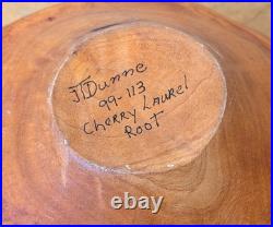 1999 Tom Dunne Vermont Studio Turned Wood Sculpture Vessel Bowl Vtg Art