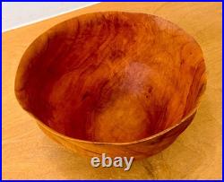 1999 Tom Dunne Vermont Studio Turned Wood Sculpture Vessel Bowl Vtg Art