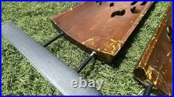 2 RARE VTG Wood Art Abstract Organic Sculptures Hand-Carved Mid-Century Modern