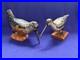 2 Vintage American Folkart Bird Carving Signed Carl Forslund Woodcock Shorebird