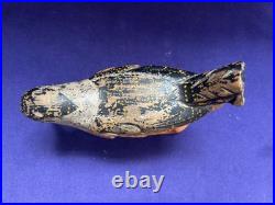 2 Vintage American Folkart Bird Carving Signed Carl Forslund Woodcock Shorebird