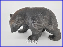 2 Vintage Bear Wood Carving Hand Carving Sculpture Bear Figurine Bear Cub