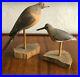 2 Will E Kirkpatrick Wek Hand Carved Mourning Dove Shore Bird Decoy Sculpture