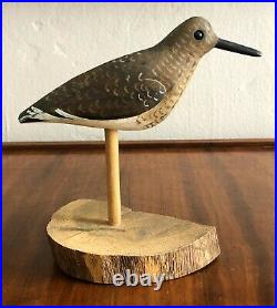 2 Will E Kirkpatrick Wek Hand Carved Mourning Dove Shore Bird Decoy Sculpture