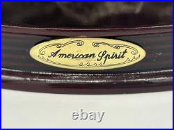 23x10 Vintage American Spirit Bald Eagle Spread Winged Sculpture Wood Base