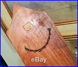 2ft'50s KOA vtg hawaiian tiki bar wood carving tribal big island prison mcm art