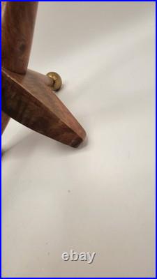 3 Large Mid Century Modern Oversized Wood Brass Jack Vintage Toy Sculpture Decor