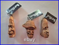 3 Nancy Tuttle Butt Head Hand Carving Collectible Vintage 1992 Keychains withtags
