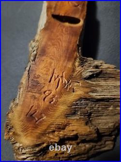 3 Vintage Hand Carved Old Man Face Mountain Men Real Wood Black Forest Gnome 15
