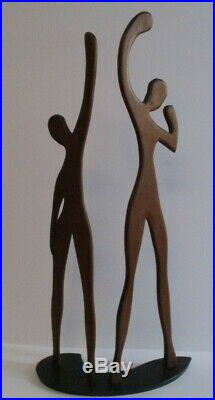 36 Inch Rimrock Vintage Abstract Expressionism Modernism Wood Sculpture Statue