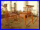 6 Stylish Sculptural Danish MID Century Modern Exaggerated Back Dining Chairs