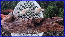 60s SANDPIPER driftwood wall sculpture vtg bird myrtle wood seattle beach cabin