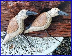 60s SANDPIPER driftwood wall sculpture vtg bird myrtle wood seattle beach cabin