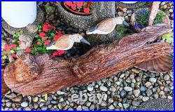 60s SANDPIPER driftwood wall sculpture vtg bird myrtle wood seattle beach cabin