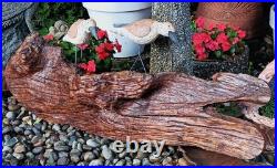 60s SANDPIPER driftwood wall sculpture vtg bird myrtle wood seattle beach cabin
