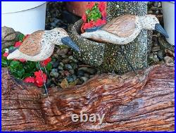 60s SANDPIPER driftwood wall sculpture vtg bird myrtle wood seattle beach cabin