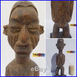 A VINTAGE Yaka Bayaka Figure Sculpture Statue Mask Tribal African Art