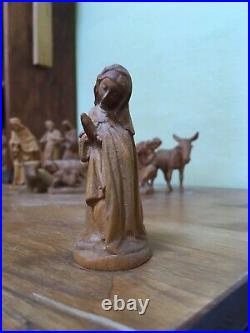 ANRI Wood carving nativity set 10 Figurine