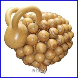 Aarikka Pikkupässi Ram Sheep Signed Varnished Wood Sculpture Vintage Finland