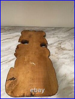 Afro-Caribbean Wood Carving Vintage Wall Hanging Art 23 H x 10 W Nice