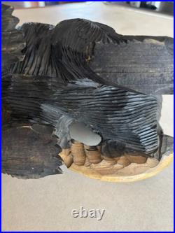 Ainu Bear Vintage Wood Carved Sculpture Hokkaido, Japan