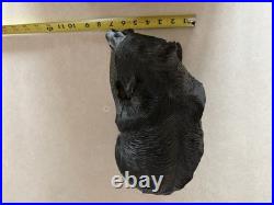 Ainu Bear Vintage Wood Carved Sculpture Hokkaido, Japan Ainu Bear Vintage Wood Carved Sculpture Hokkaido, Japan