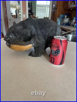 Ainu Bear Vintage Wood Carved Sculpture Hokkaido, Japan
