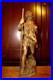 Antique 16 Hand Carved Wood Mountain Mining Spirit Rubezahl Statue Sculpture