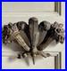 Antique 18th or 19th Century Gilt Wood Carving Prince Of Wales Feather & Florals