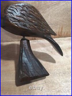 Antique Brazilian Toucan Wood Carving from Luthier Estate