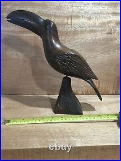 Antique Brazilian Toucan Wood Carving from Luthier Estate