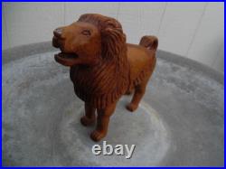 Antique Carved Wood Figure Carousel Lion Sculpture Hand Carved Aafa Sculpture