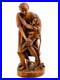 Antique Carved Wood Memento Mori Death & Lovers Skeleton Sculpture 16
