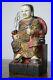 Antique Chinese Wood Carving Xuanwu God Emperor, Polychrome Statue Figurine
