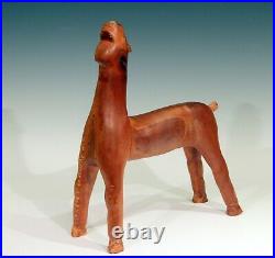 Antique Folk Art Horse Carved Sculpture Phallic Wooden Western Figure Vintage