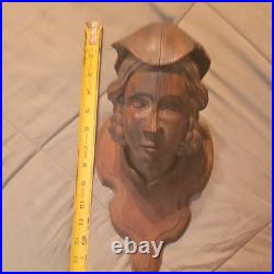 Antique Hand Carved Wood Sculpture